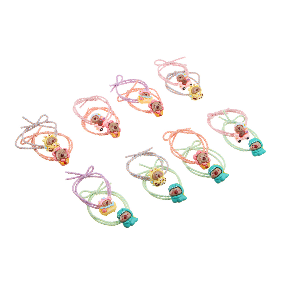 ЮНИLOOK Резинки для волос детские, 2шт, d5,5см, полиэстер, ПВХ, микс дизайнов, ACS25-1 - #1