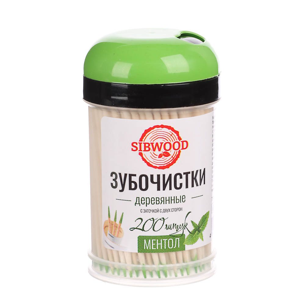 Зубочистки деревянные, с ментолом, 200 шт - #1