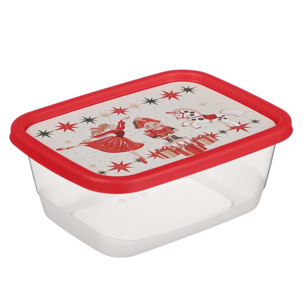 Щелкунчик Контейнер для продуктов прямоугольный 0,85л, пластик - #1