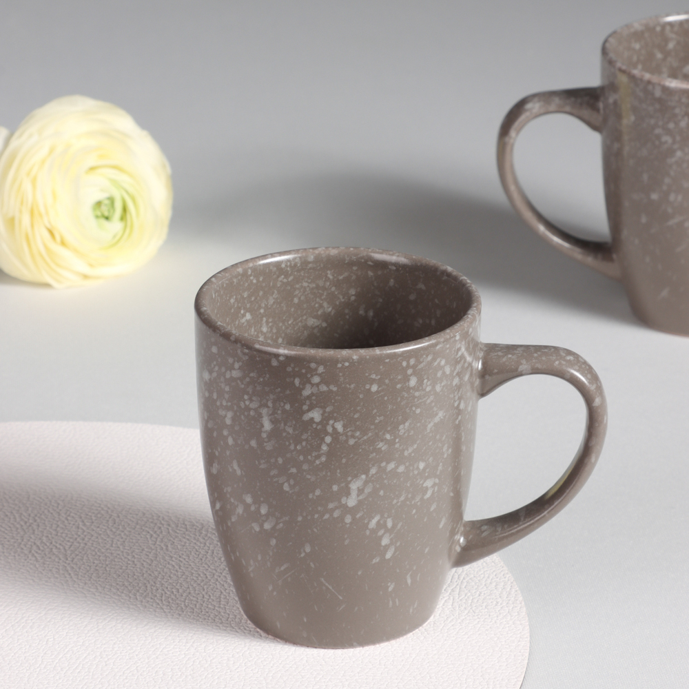 MILLIMI Набор стол.посуды 16пр(тар26см*4, тар20см*4, салатн14см*4, кружка340мл*4) керамика, серый - #14