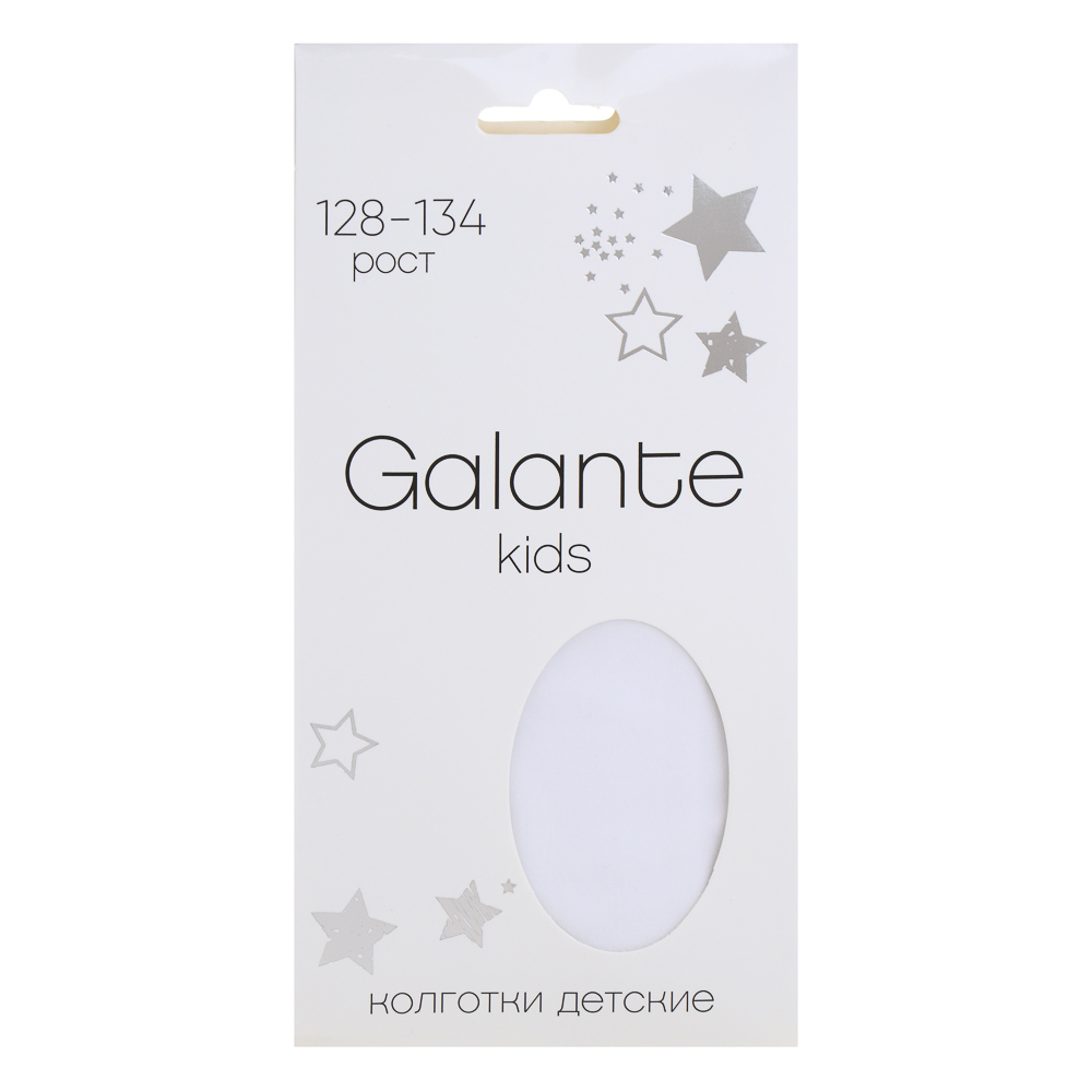 GALANTE Колготки детские, 85% полиамид, 15% эластан, 128-134, цвет белый - #3