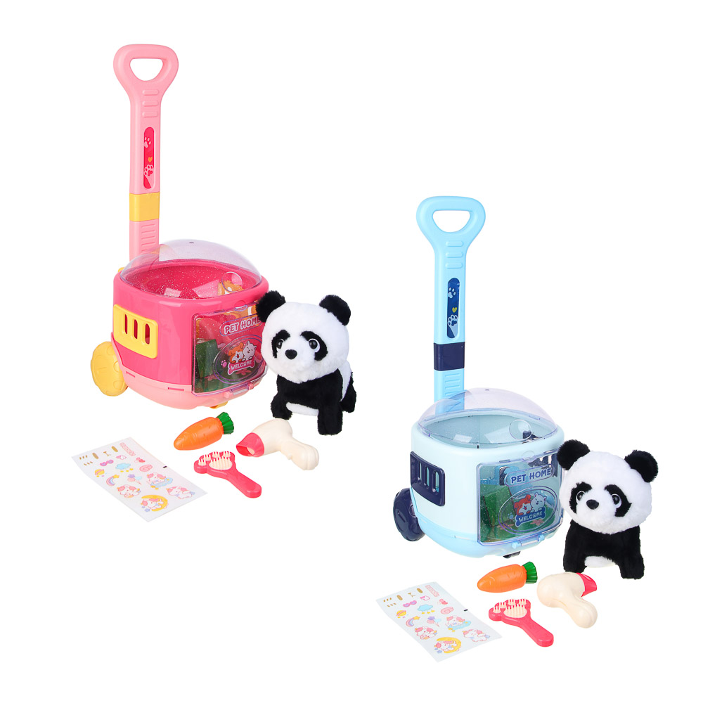 ИГРОЛЕНД Питомец интерактивный "Панда в перевозке", 2хАА, ABS, полиэстер, 20,5х23х48,5 см - #3