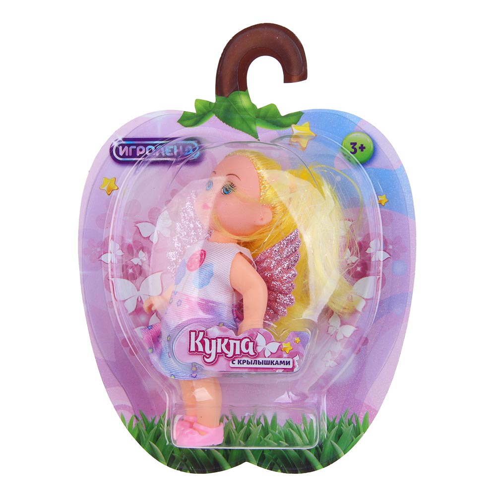 ИГРОЛЕНД Кукла с крылышками и цветн.волосами, 11 см, ABS, PVC, полиэстер, 13,5х4,5х18 см, 6 дизайнов - #3