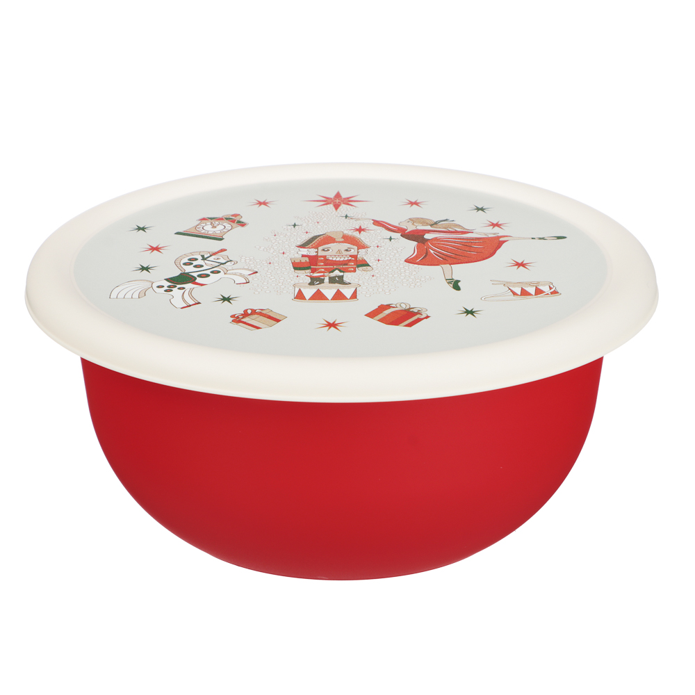 Щелкунчик Миска с крышкой 1,2л, пластик - #1