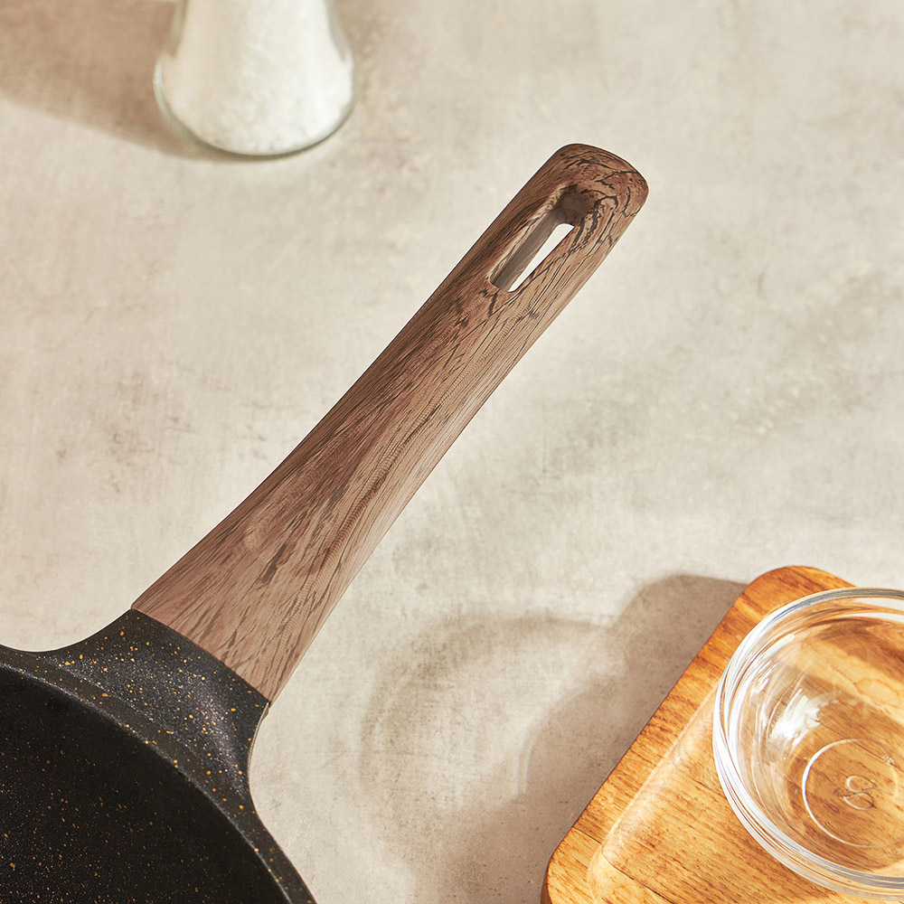 SATOSHI Карнуа Сотейник литой d28см, антипригарное покрытие Мрамор, индукция - #9