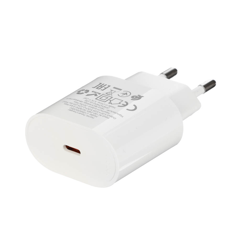 Сетевое зарядное устройство hoco. модель C109A, USB-С PD 20W, цвет: белый - #14