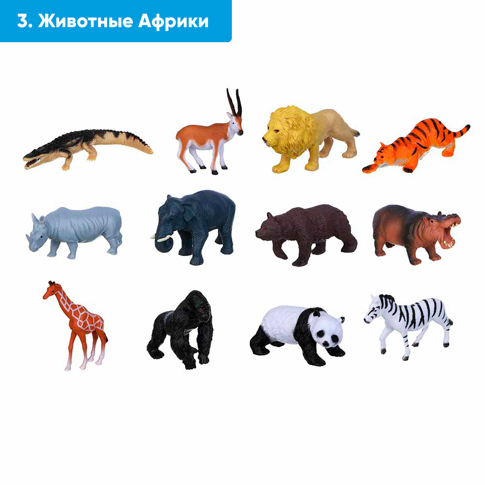 ИГРОЛЕНД Игрушка "Мир и его обитатели", PVC, 7x3,5x3см, 5 дизайнов - #3