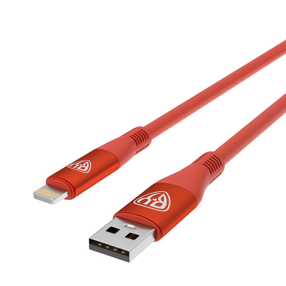 BY Кабель для зарядки Flexi iP, 1 м, 2.4А, быстрая зарядка, оранжевый - #4