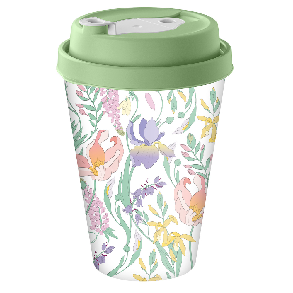 Ботаника Стакан с крышкой и клапаном 420мл, пластик, 3 цвета - #2