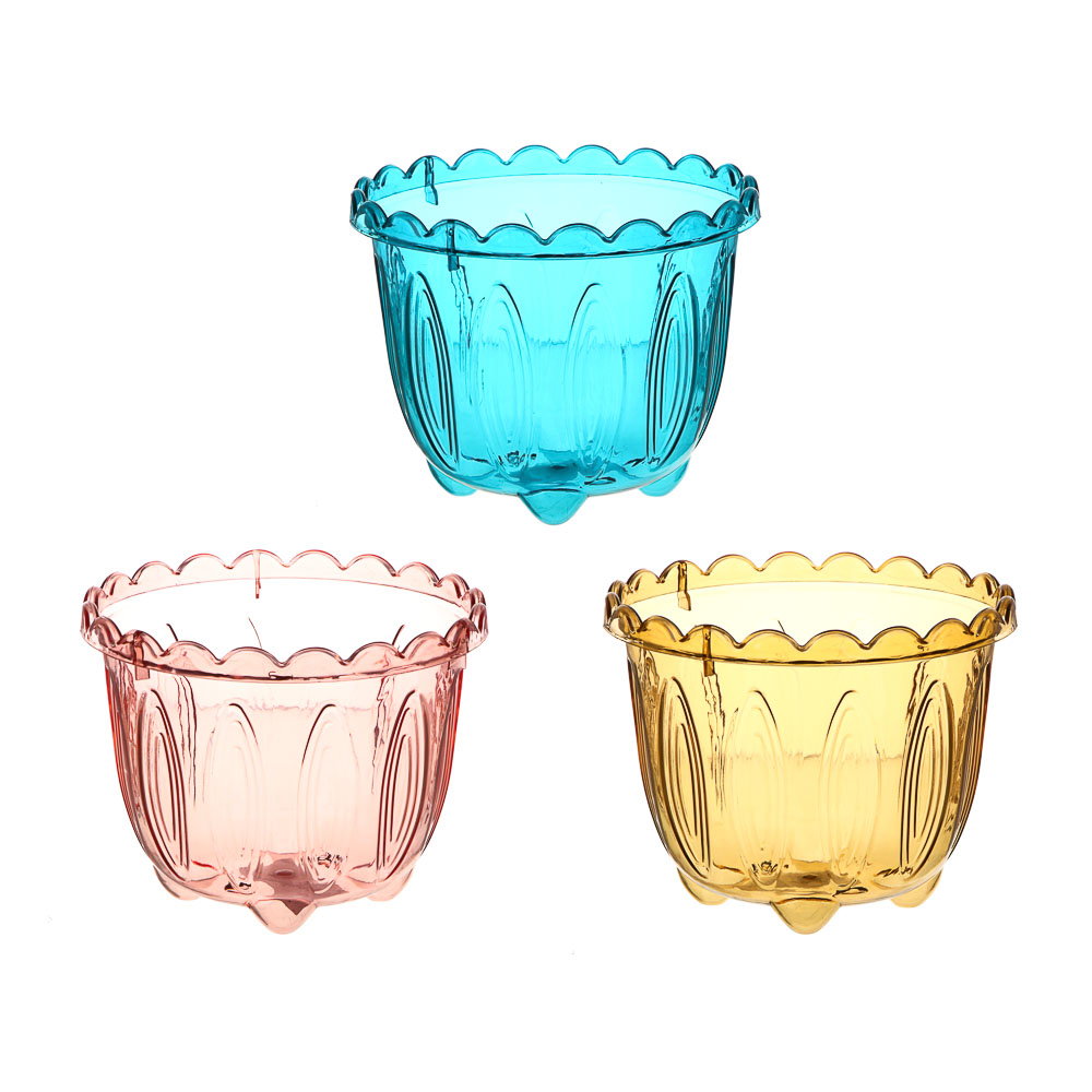 INBLOOM Кашпо 10х13см прозрачное, РР - #1