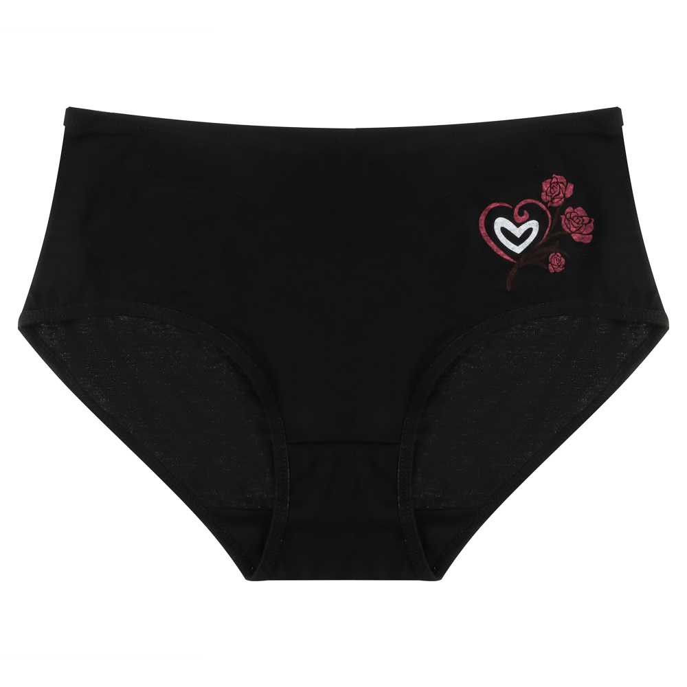 Трусы женские макси с принтом, р.50-52, 95% хлопок, 5% спандекс, Cotton #6001 - #7