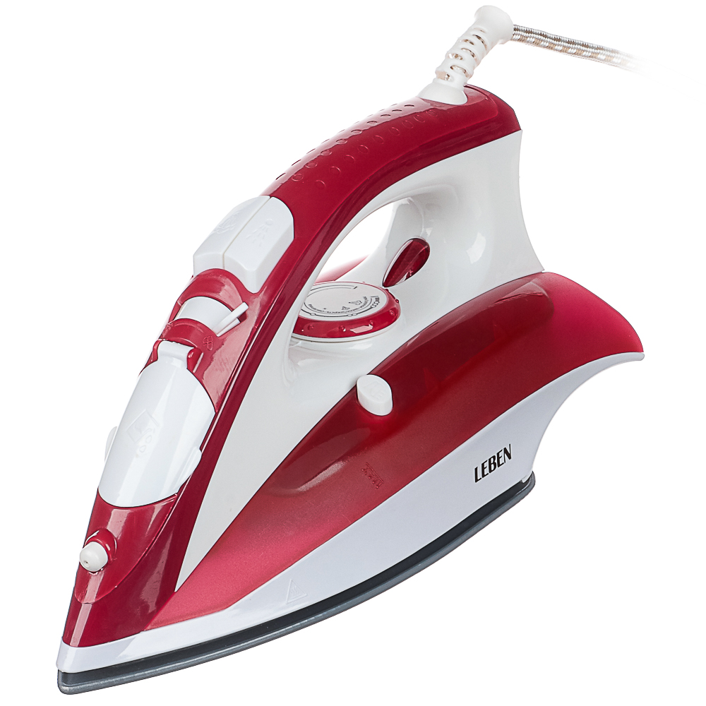 LEBEN Утюг с отпаривателем 2200 Вт, подошва - керамическое покрытие, ES-5198 - #1
