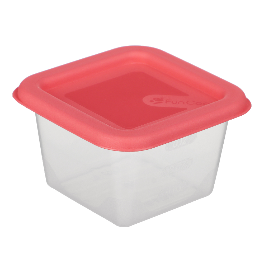 Набор контейнеров пищевых квадратных, 3шт, 0,15л, пластик, 3 цвета - #5