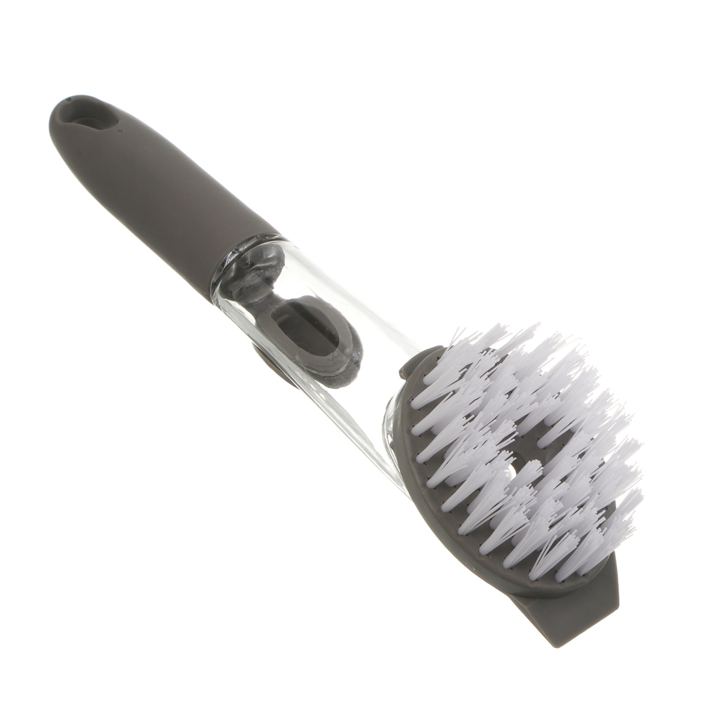 Щетка для посуды с дозатором тм Vetta, 23,5х7х4,5 см, полипропилен, серая - #4