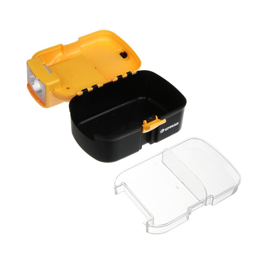 Ящик для хранения осветительный тм ЕРМАК, 19х12х12.5 см, пластик, 1 LED, 4хАА - #6