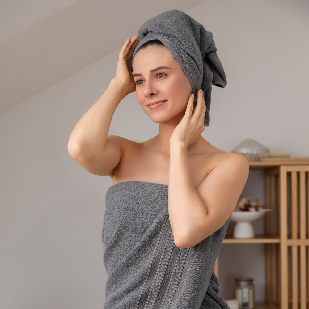 PROVANCE Фрэя Комплект полотенец махровых, 100% хлопок, 30х50, 50х90, 70х130, 360г/м, серый - #4