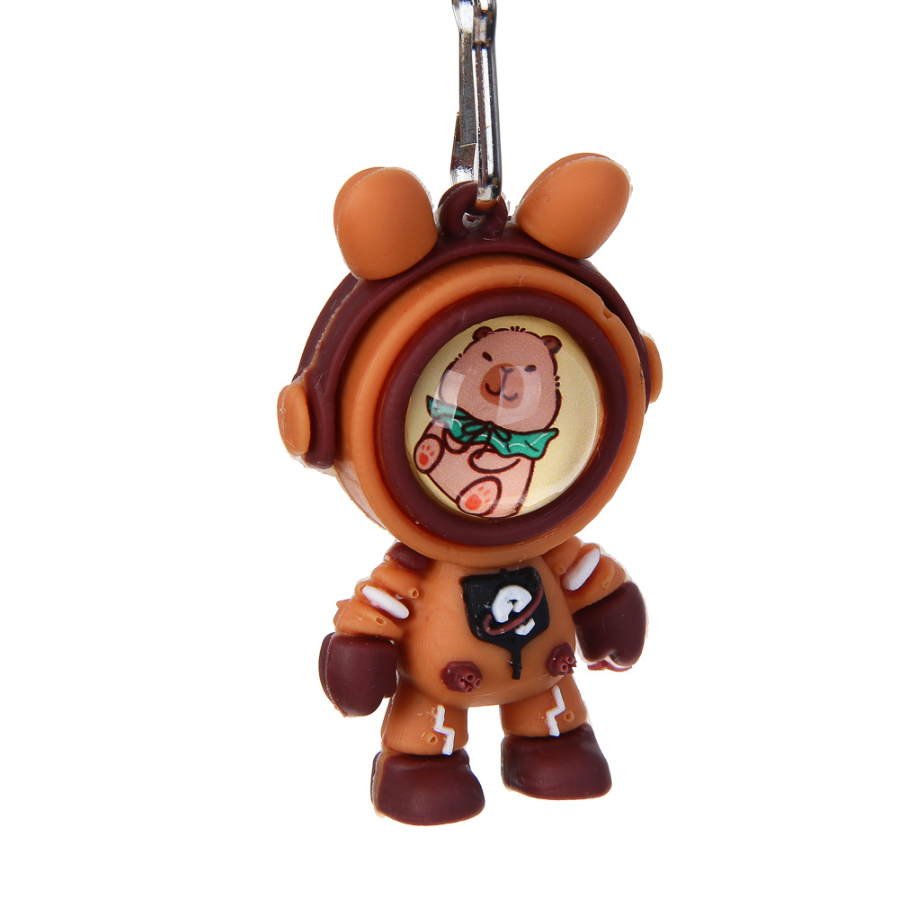 Ручка гелевая синяя с брелоком "Капибара" - #4