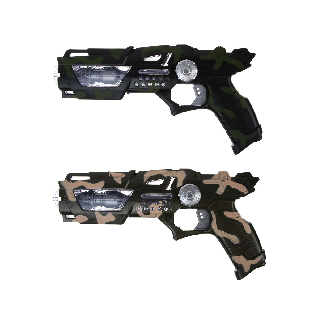 ИГРОЛЕНД Пистолет "Ночной штурм", свет, звук, вибрация, 3хАА, HIPS, 18х3,5х34 см , 2 дизайна - #2