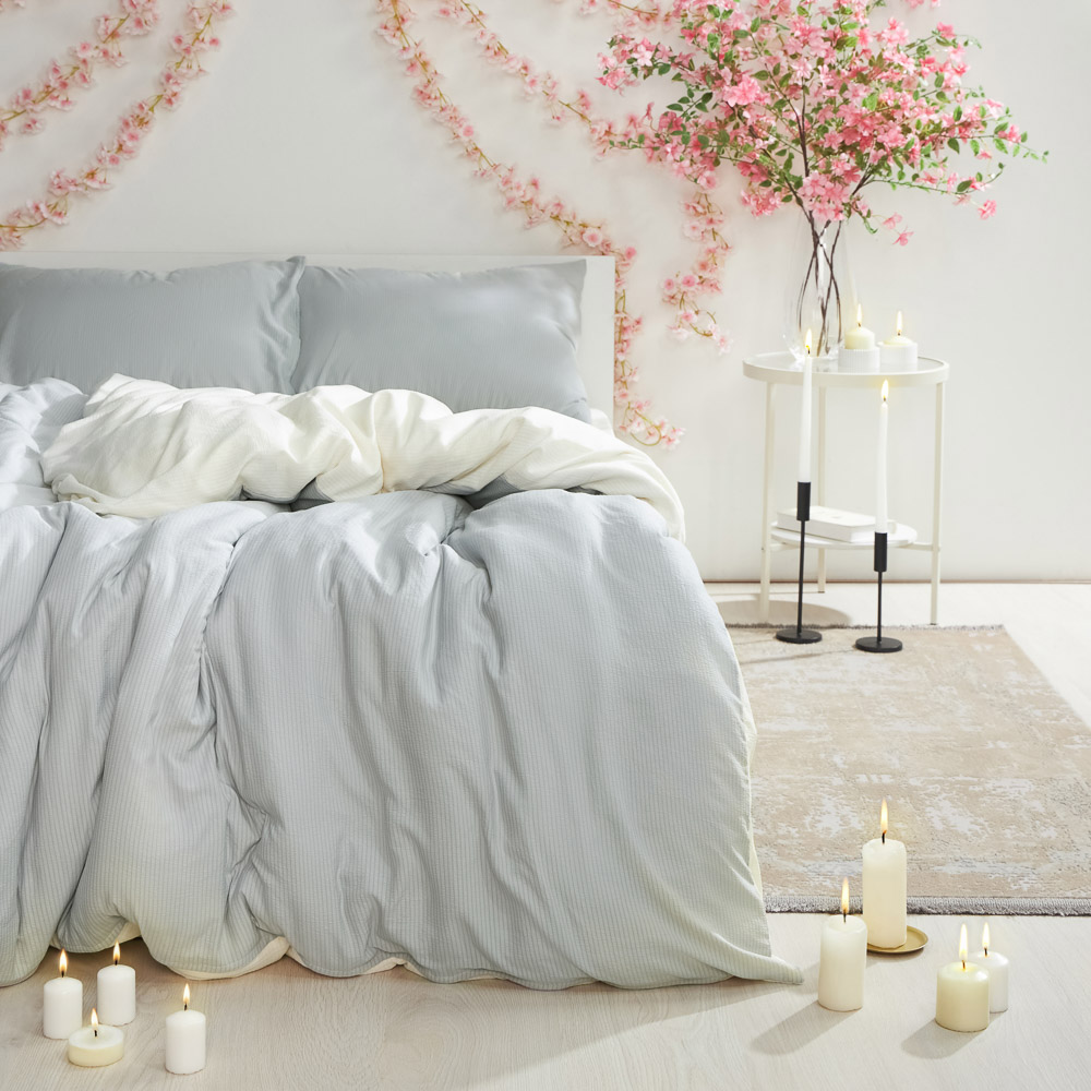 PROVANCE Фрэя Комплект постельного белья 1,5 (4 предмета), микросатин, серый - #2