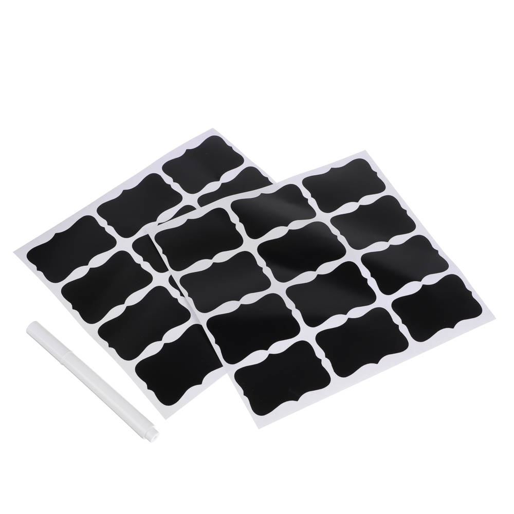 Наклейки на банки для специй и заготовок тм VETTA, ПВХ, полипропилен, 24шт + маркер - #2