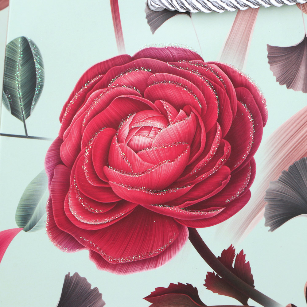 LADECOR Пакет подарочный, высококачественная бумага, 26x31,5x23 см, 4 дизайна, цветы - #4