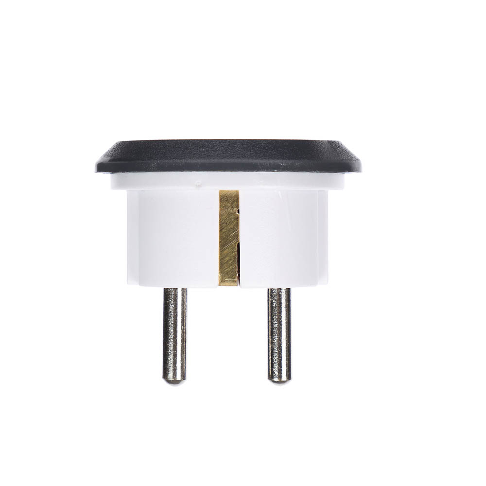 Адаптер-переходник BY, евро, 10А, 2500Вт, 110-240В, серый - #4