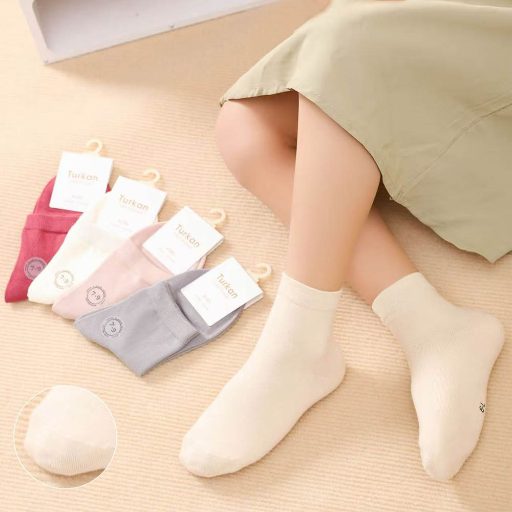 Носки детские, бесшовные, тм Turkan, 9-11 лет, 90%хлопок, 8% п/а, 2%лайкра,цвета в ас-те, R0626 - #7