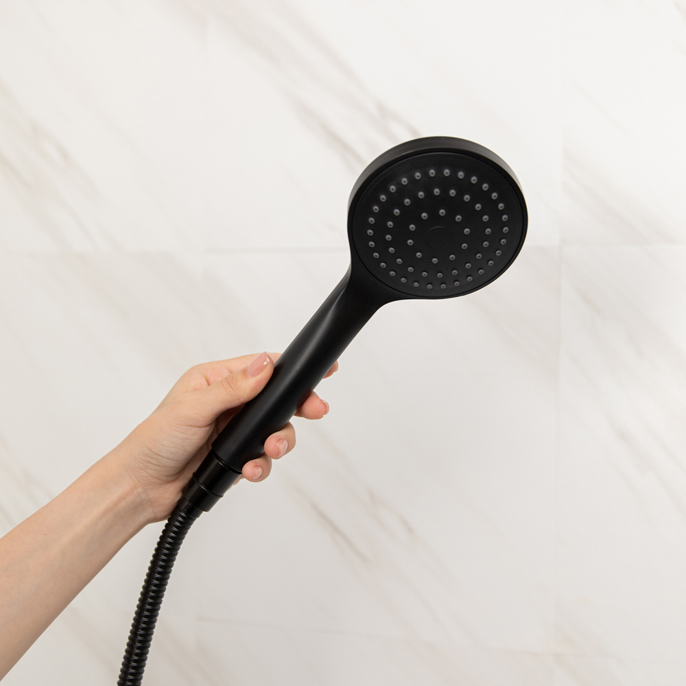 RAIN Лейка для душа, 1 режим, 100мм черная - #5