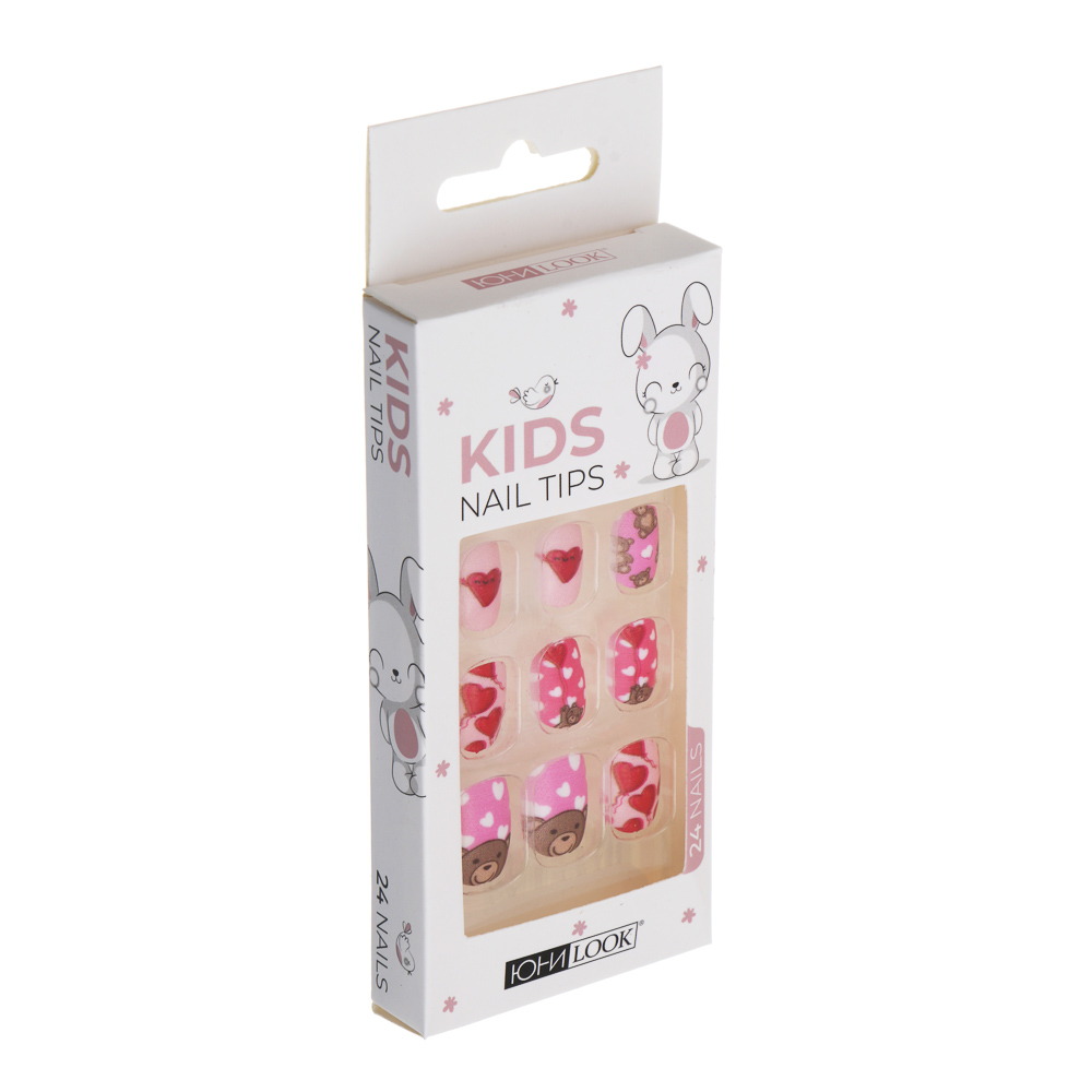 ЮНИLOOK Набор накладных самоклеящихся ногтей, детский, 24шт, 6 дизайнов - #8