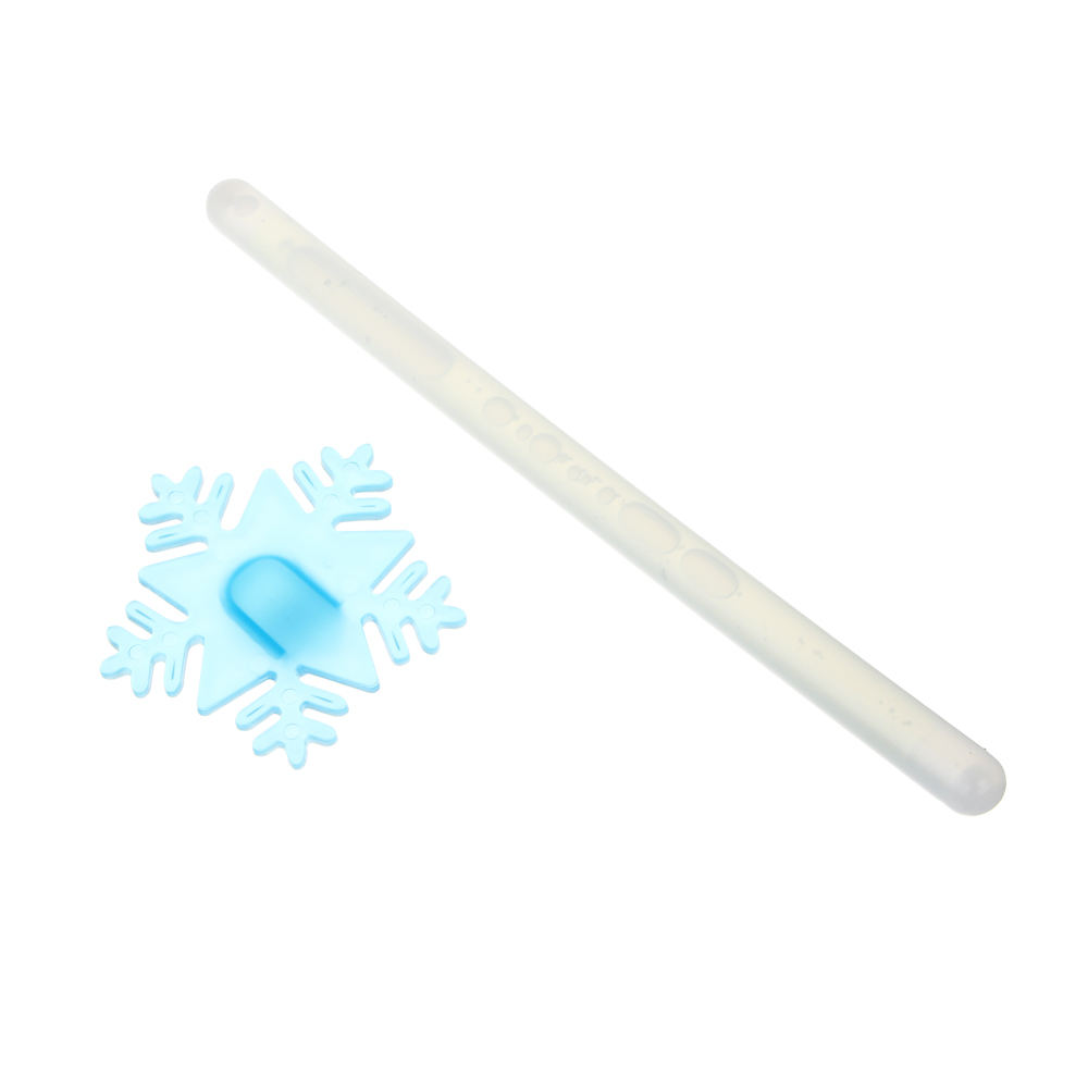 СНОУ БУМ Волшебная неоновая палочка со снежинкой, 20 см, пластик, 2 цвета - #7