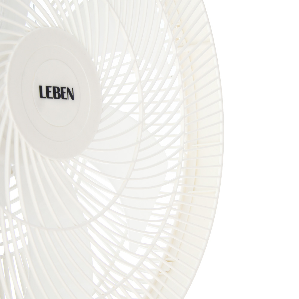 Вентилятор напольный тм LEBEN 40Вт, 8 скоростей, диаметр 41см, 220в, таймер, пульт ДУ, белый - #4