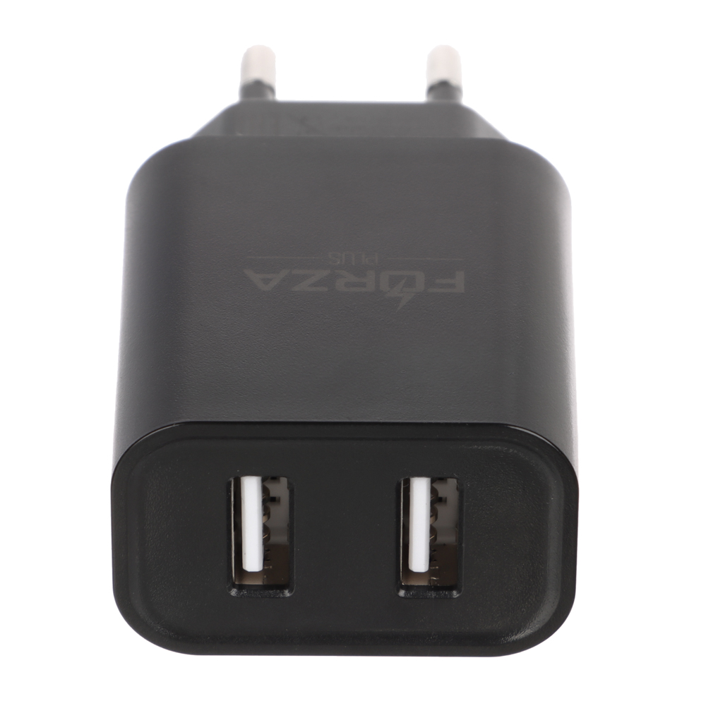 FORZA Сетевое зарядное устройство Стандарт, 2xUSB, 10 Вт черный - #6