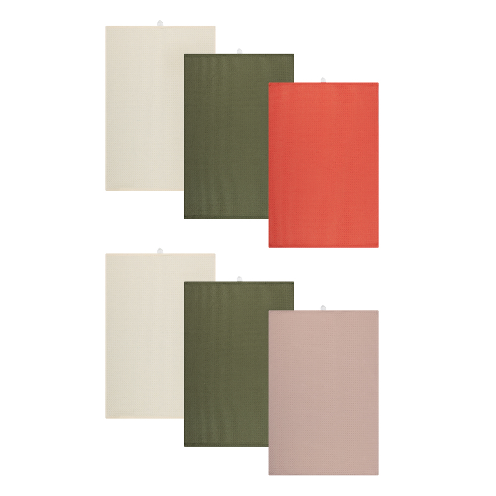 PROVANCE Кантри Комплект вафельных полотенец 3шт, 40х60см,100% хлопок, 2 цвета - #3