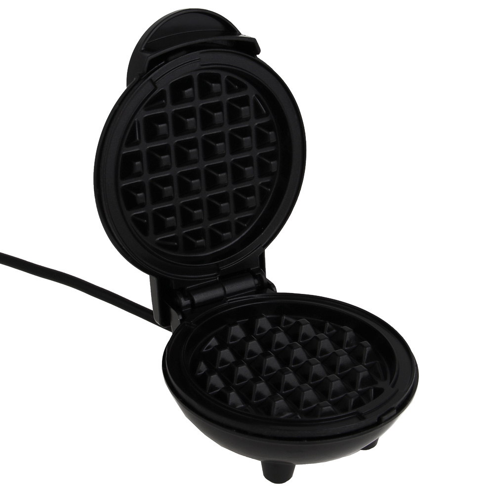 LEBEN Мини-вафельница, 550 Вт, пластик, нерж. сталь, антиприг.покрытие - #1