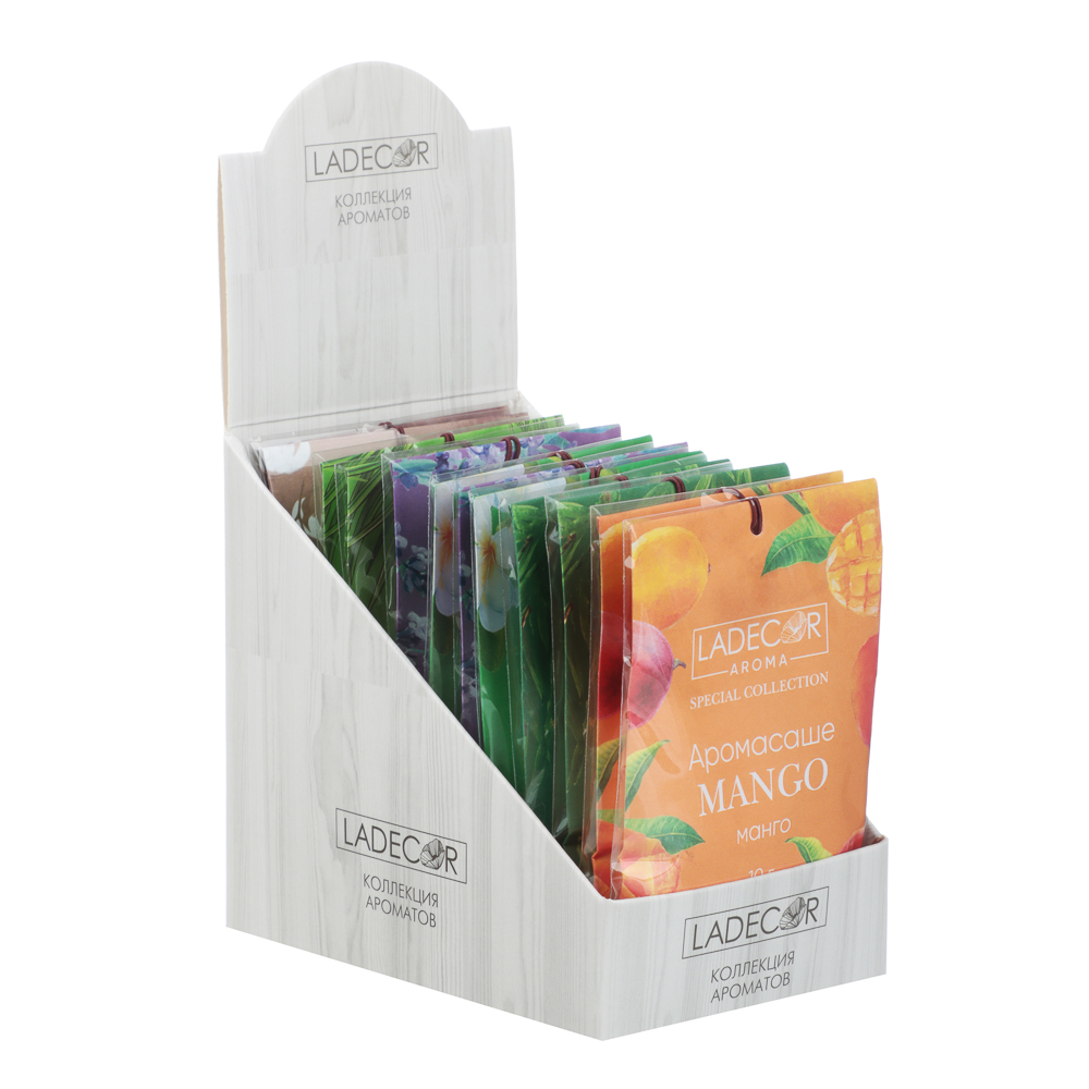 LADECOR Аромасаше 10гр, бамбук, хлопок, жасмин, лемонграсс, лаванда, манго - #5