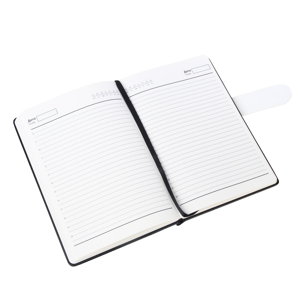 Ежедневник недатир. "РЕКОРД" А5, 320 стр., тв.обл.с поролоном, иск.кожа, магнит.застежка, 2 цвета - #3