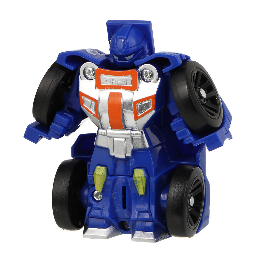 ИГРОЛЕНД Робот маленький, трансформируется в машину, ABS, 20х4,5х13, 4 диз. - #8