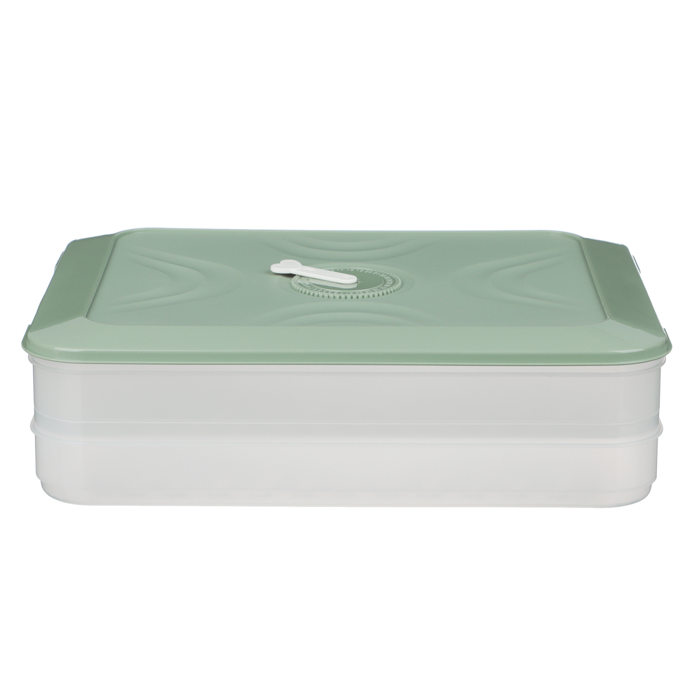 Контейнер для хранения и заморозки, 2 яруса, 30x20,5x8см, пластик, 2 цвета - #7