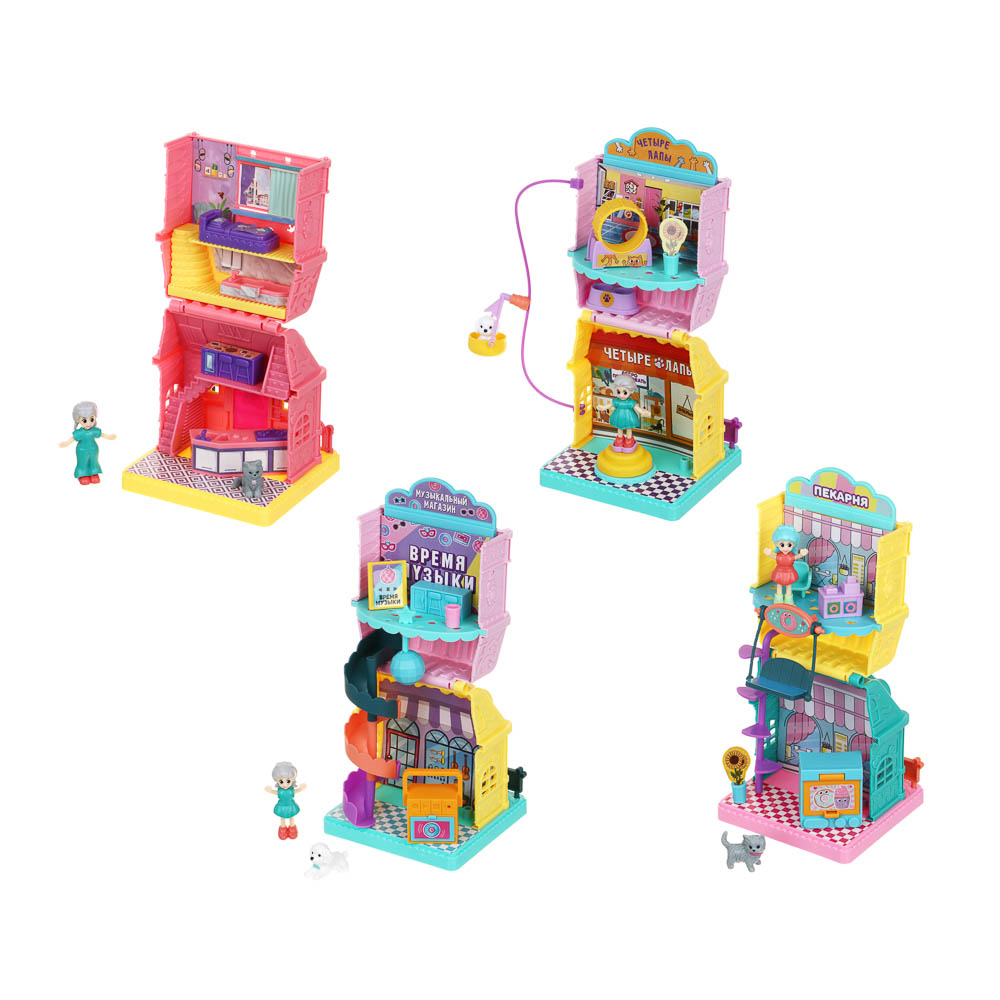 BY Kids Кукла с аксессуарами "Дом вверх дном", пластик, ABS, PP, HIPS, 40,3х29,3х5,5см, 4 дизайна - #2