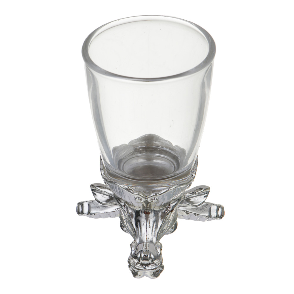 Набор стопок стеклянных Знаки зодиака 12пр, серебро - #4