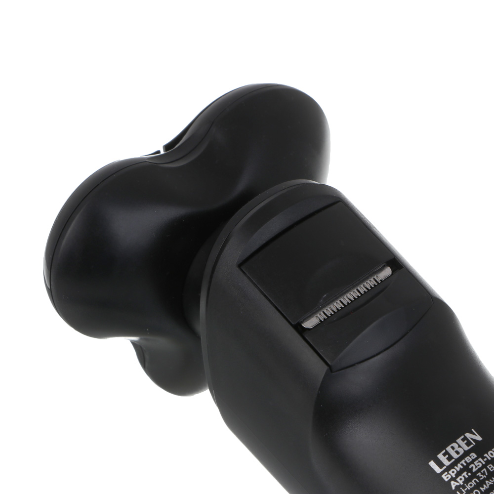 LEBEN Бритва с 3 плавающими головками, триммер, 7000об/мин, Li-ion 3.7в/800мАч, USB - #7