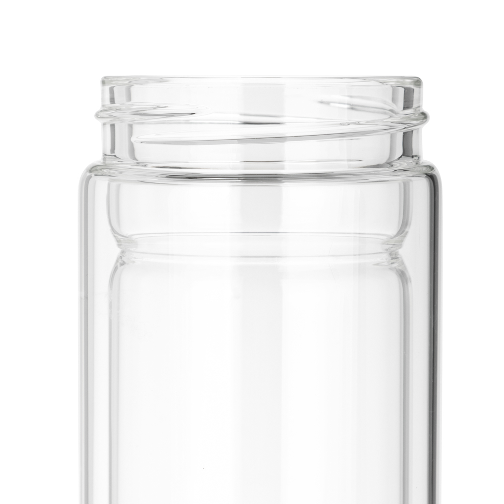 SATOSHI Термос-кружка с ситечком заваривания 500мл, стекло, двойные стенки - #6