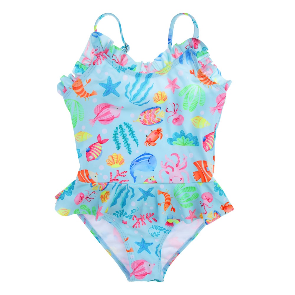 GALANTE Купальник для девочки слитный, р.98-104, 82%полиэстер, 18%эластан, ВЛ2025-07 - #1