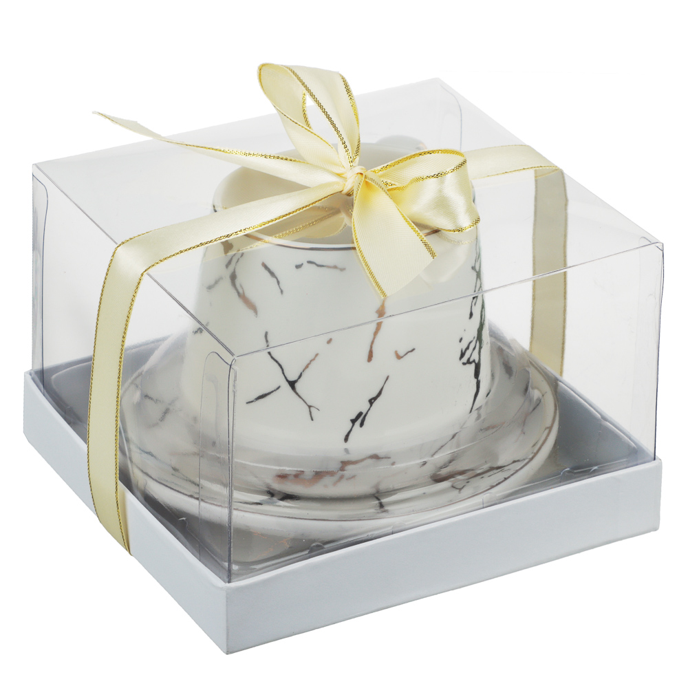 MILLIMI Марбл Набор чайный 2 пр., 350мл, 15см, костяной фарфор - #4