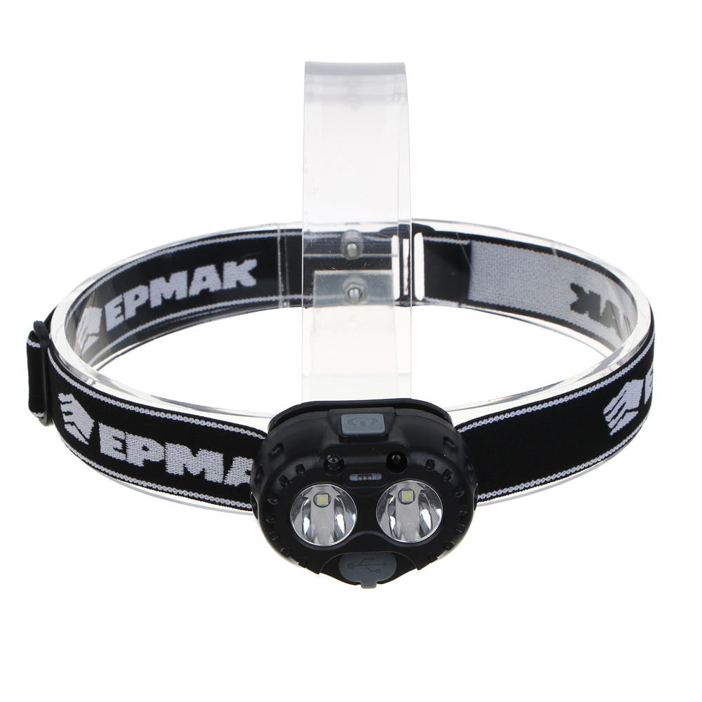 Фонарь налобный тм РОКОТ, LED, 3 режима, 1200 мАч, зарядка Type-C, сенсорный, пластик, 59х31х40 мм - #2