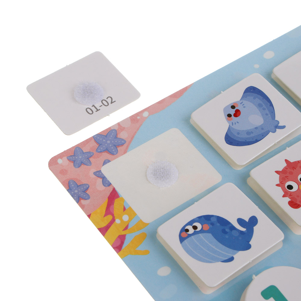 Развивающие карточки на липучках "Обо всем на свете", картон, 21х14,5х1,5cм, 3 дизайна - #10