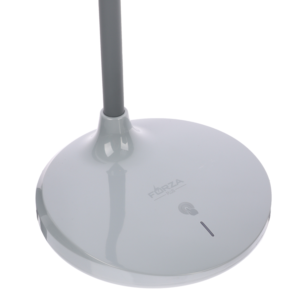 FORZA Лампа настольная складная 30LED, питание USB, 7Вт, 500Лм, кабель 1м, диммер, пластик, серая - #6