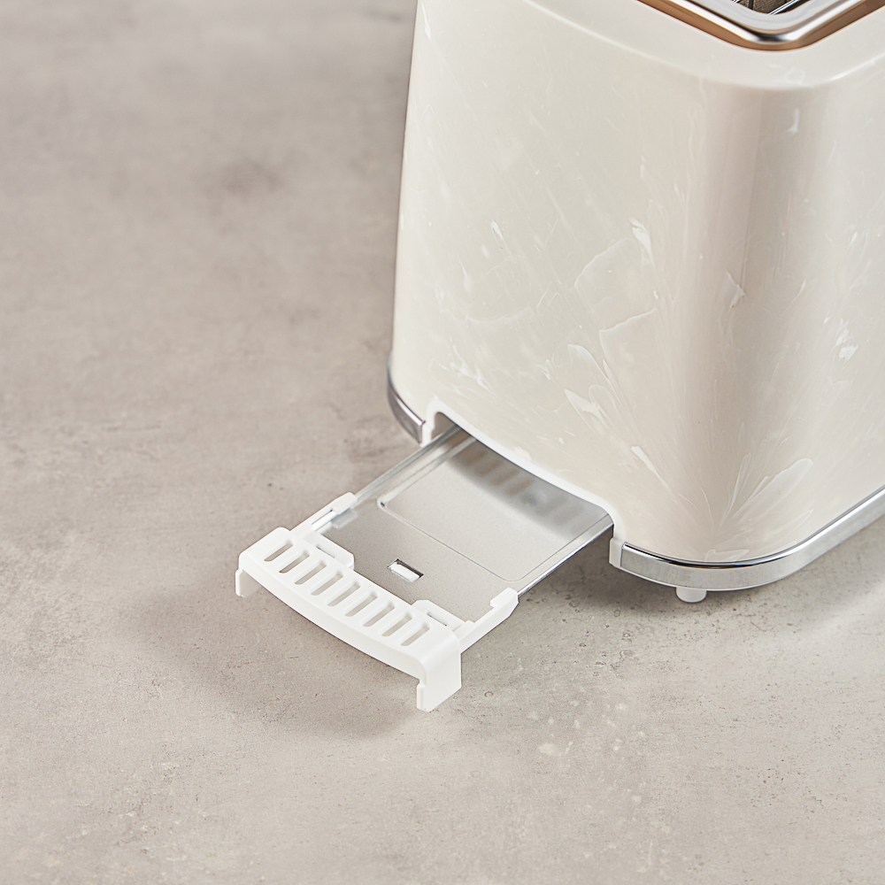 LEBEN Тостер, 900Вт, 2 отдела, белый мрамор, 220-240В - #11