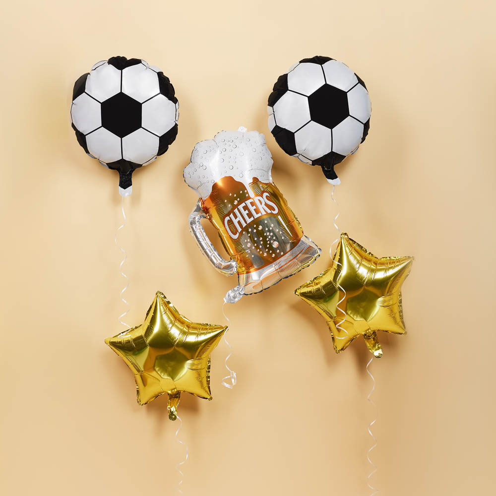 Набор шаров воздушных 5шт, фольгированных, футбол, пиво, 23x18 см - #7