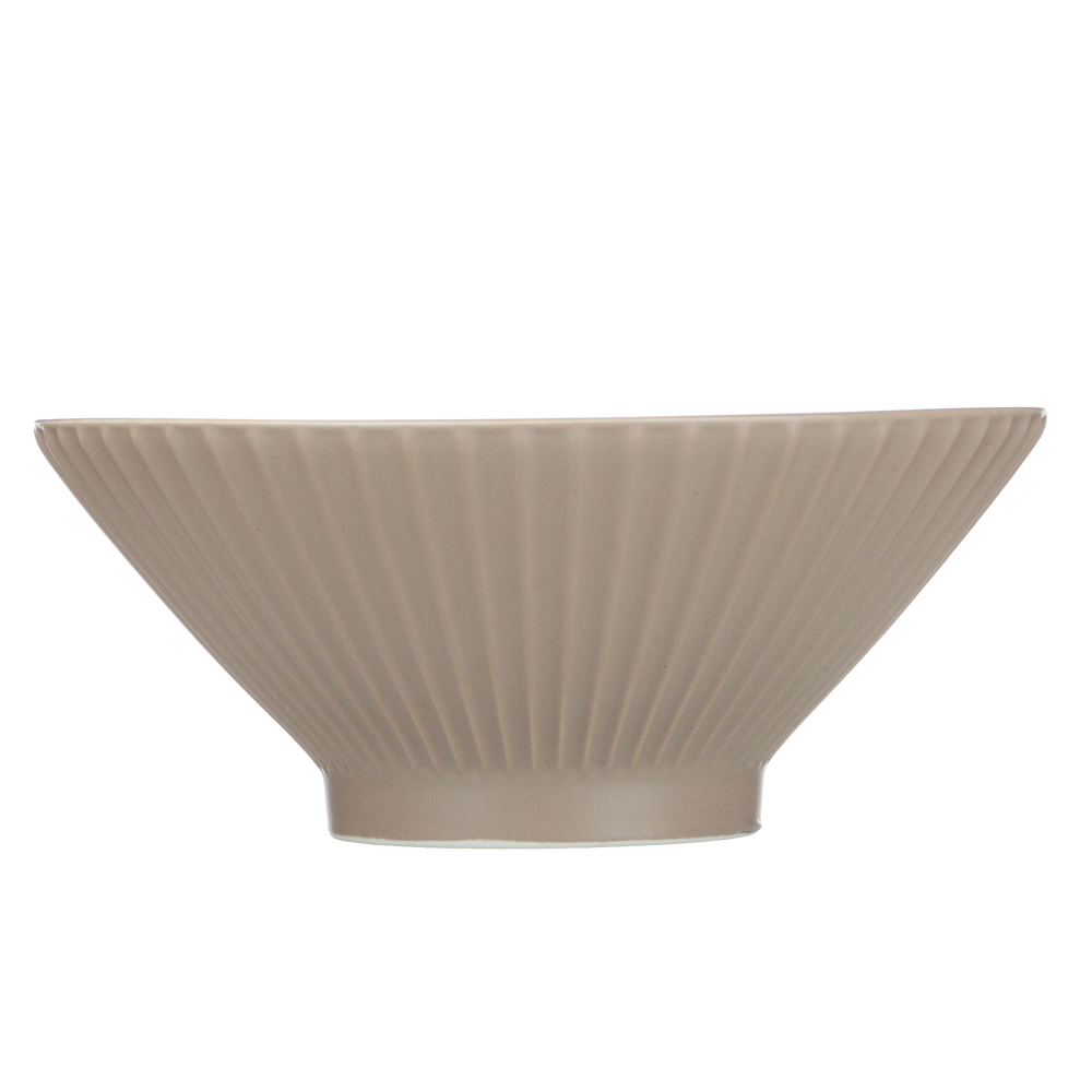 Салатник Лусия тм MILLIMI, 17,5см, фарфор, кофейный - #3